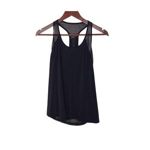 Lululemon Black Racer Back Tank Top.